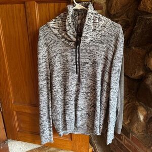 Express Black and White Knit Sweater